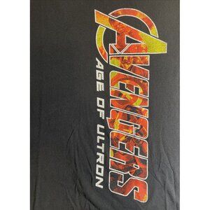 Large Black Marvel Avengers Age Of Ultron Short Sleeve T-Shirt